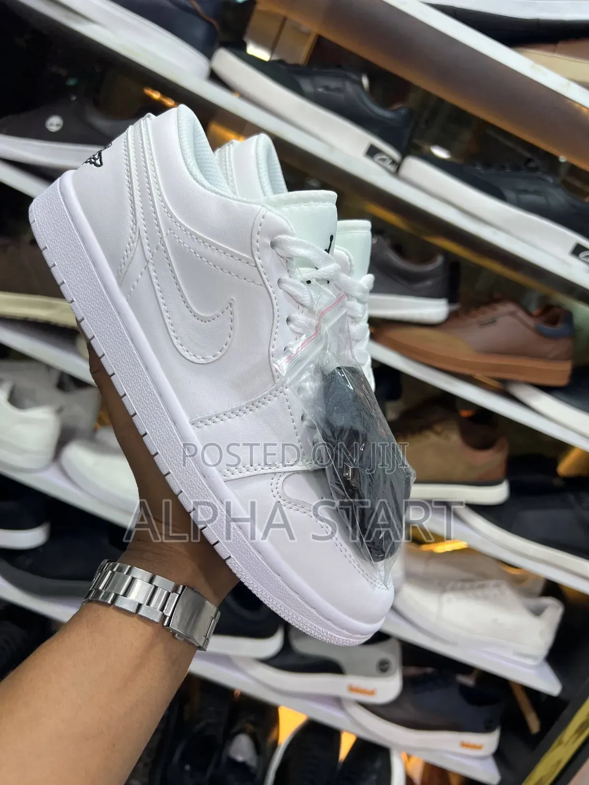 Nike Jordan 1 Retro Low Full White Master Quality Flat Shoes for You