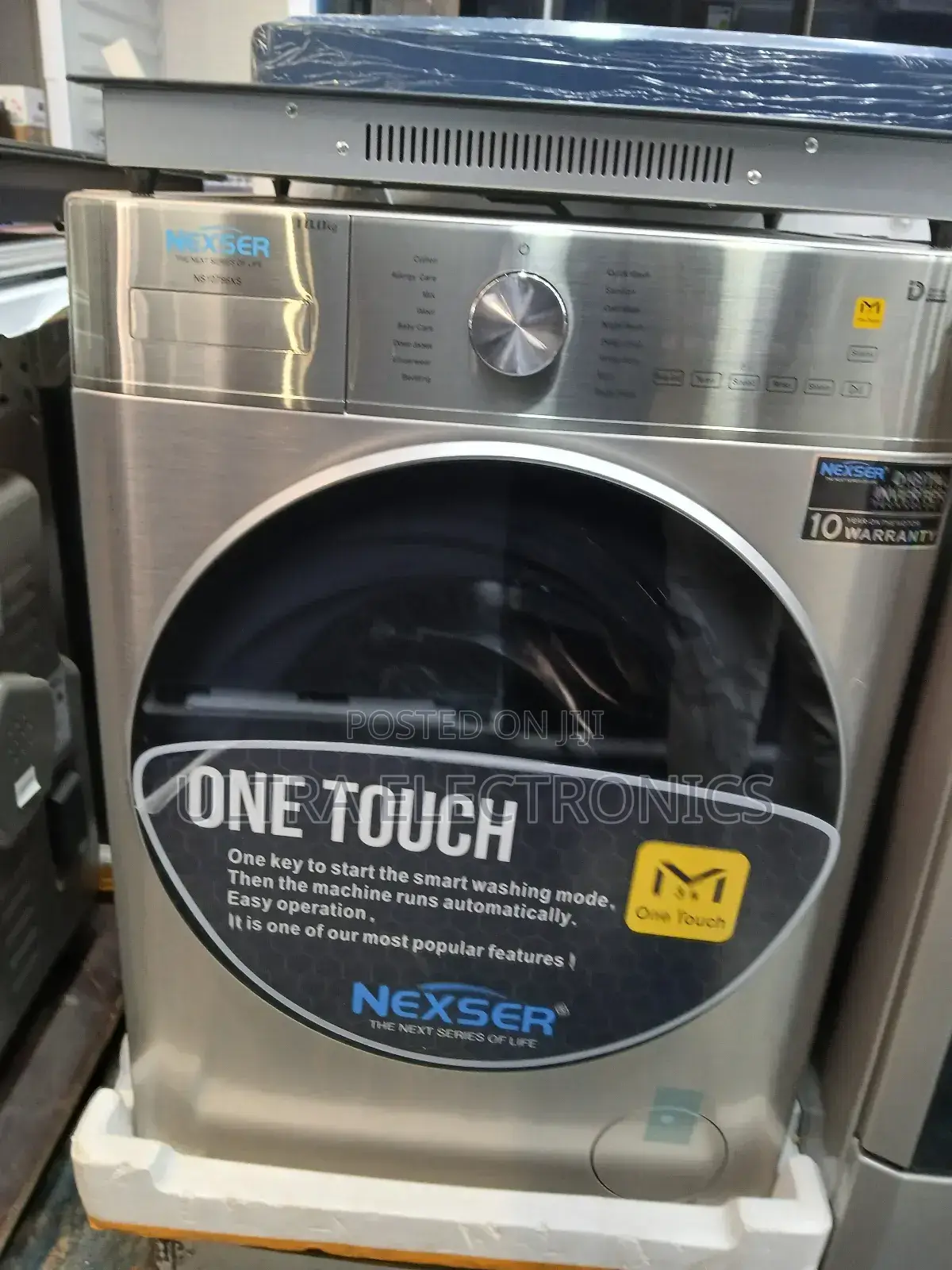 Nexser Front Load Washing Machine, Specifically Model Ns10786xs,10.Kg