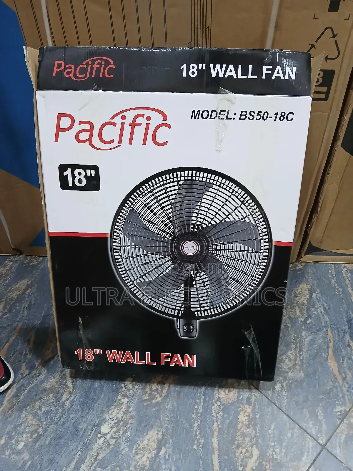 Pacific 18" Wall Fan (Model: 18-Inch Wall-Mounted Electric Fan.