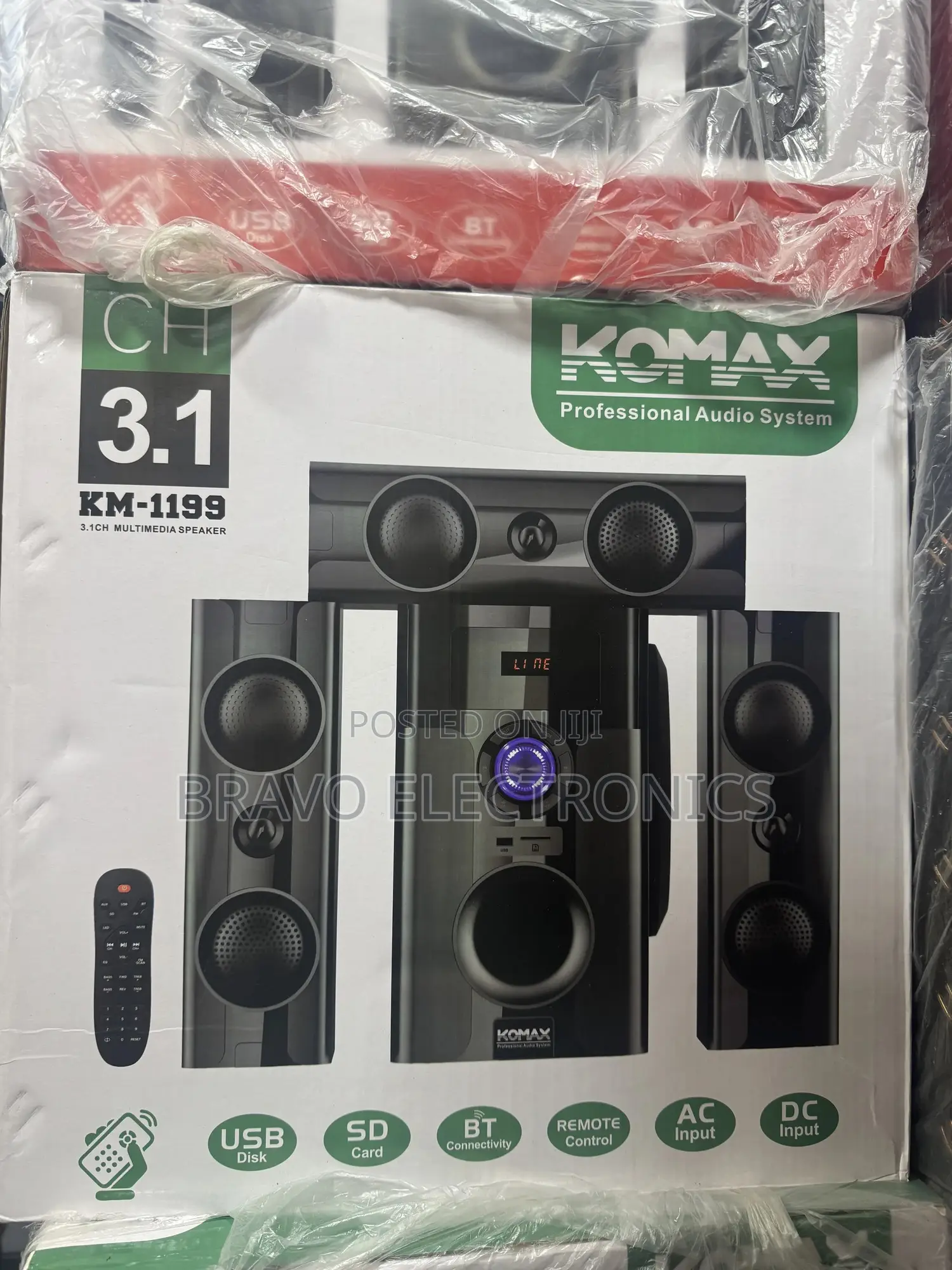Komax 3.1ch Multimedia Speaker – Heavy Bass | Best Price in Addis!
