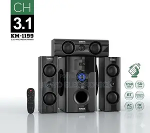 Komax 3.1ch Speaker System – Clear Sound | Strong Bass Performance