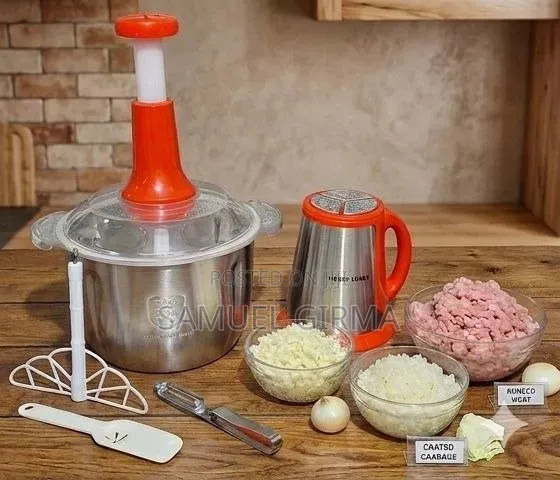 Hobby Lobby Onion Meat Chopper 4 Liter የሽንኩርትና የስጋ መፍጫ 4 ሊተር