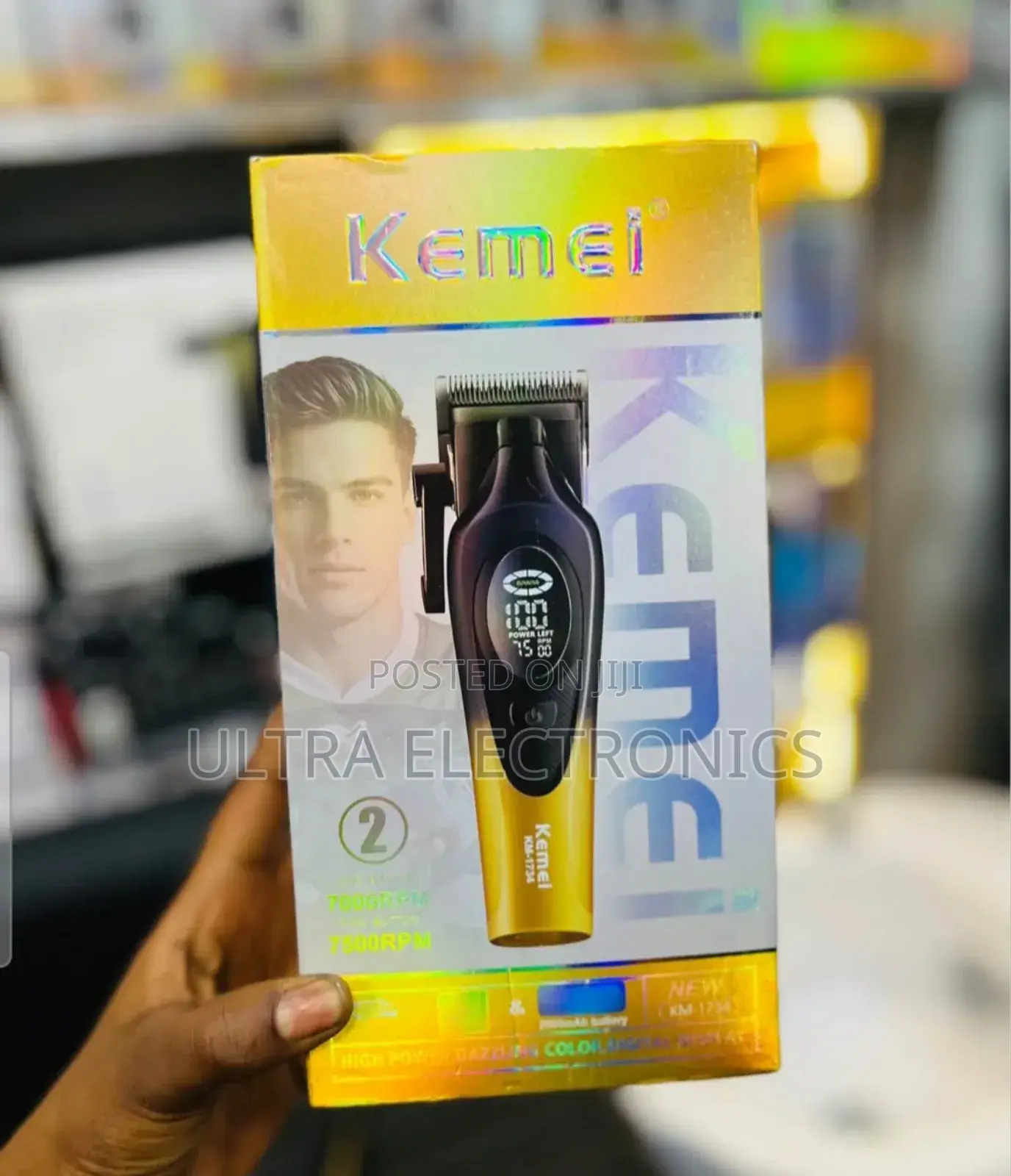 Kemei Km-1734 Professional Electric Hair Clipper. Motor 7500rpm