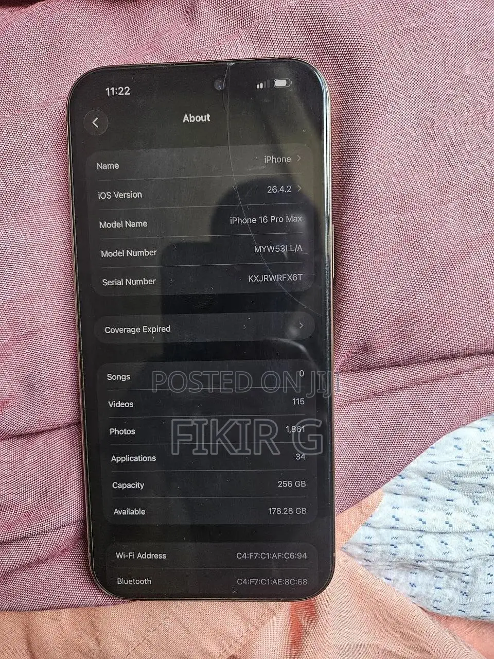 New Apple iPhone 16 Pro Max 256 GB White