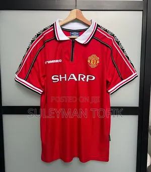 Manchester United 1998-99 Home Retro Jersey - Sharp (Umbro)