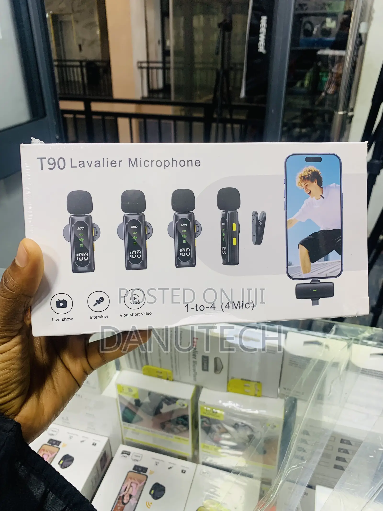 T90 Lavalier Microphone 1-to- 4 (4mic)