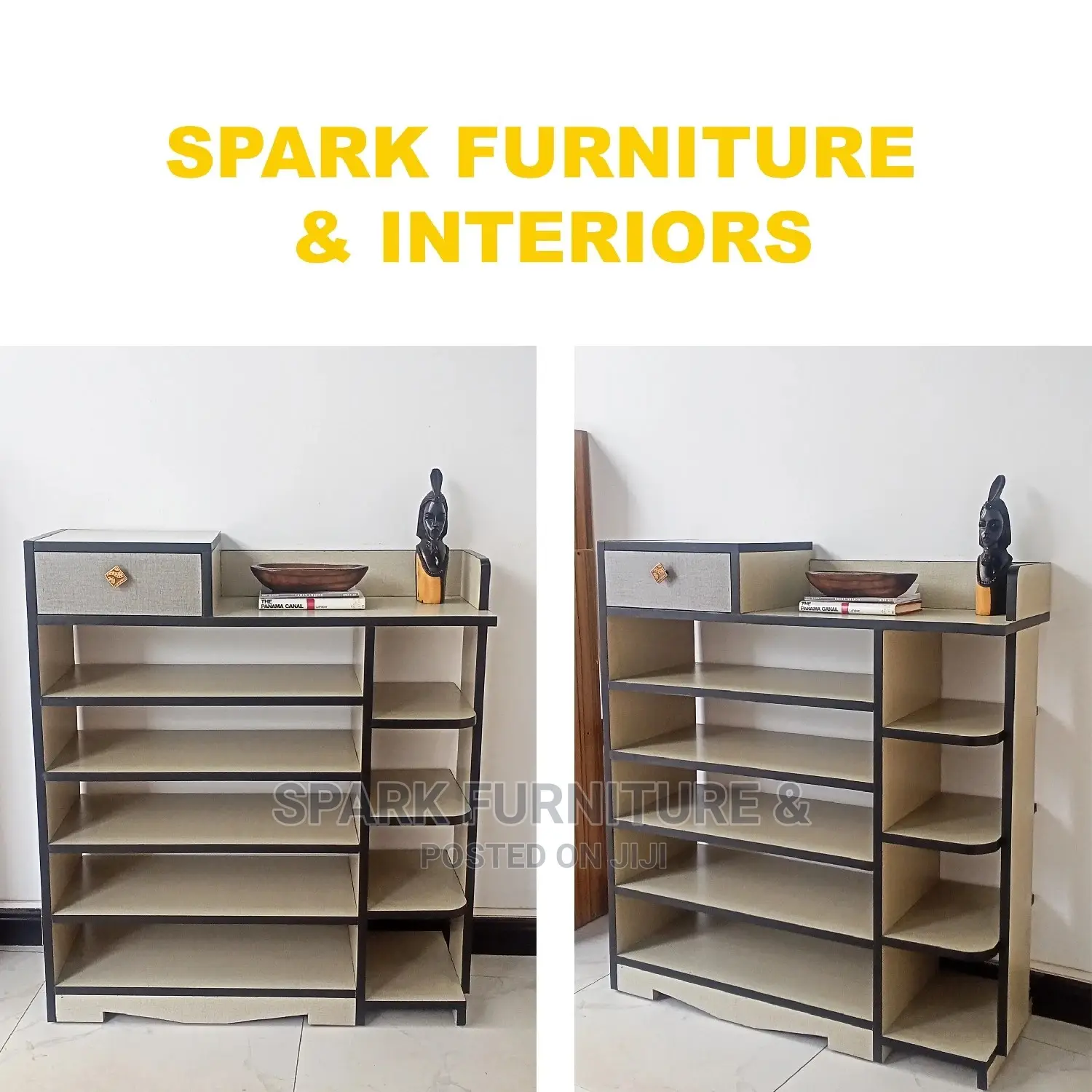 (Shoe Rack) እስከ 19 ጫማዎችን መያዝ የሚችል