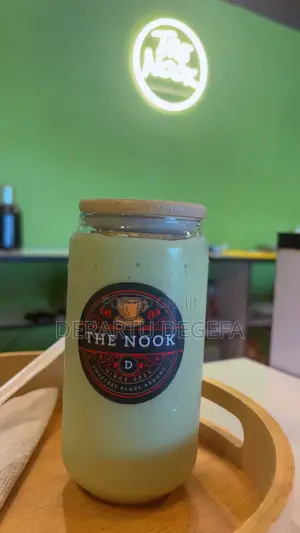 Glass Mug With Lid And Straw