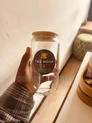 Glass Mug With Lid And Straw