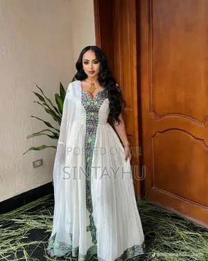 Elegant Ethiopian Cultural Dress