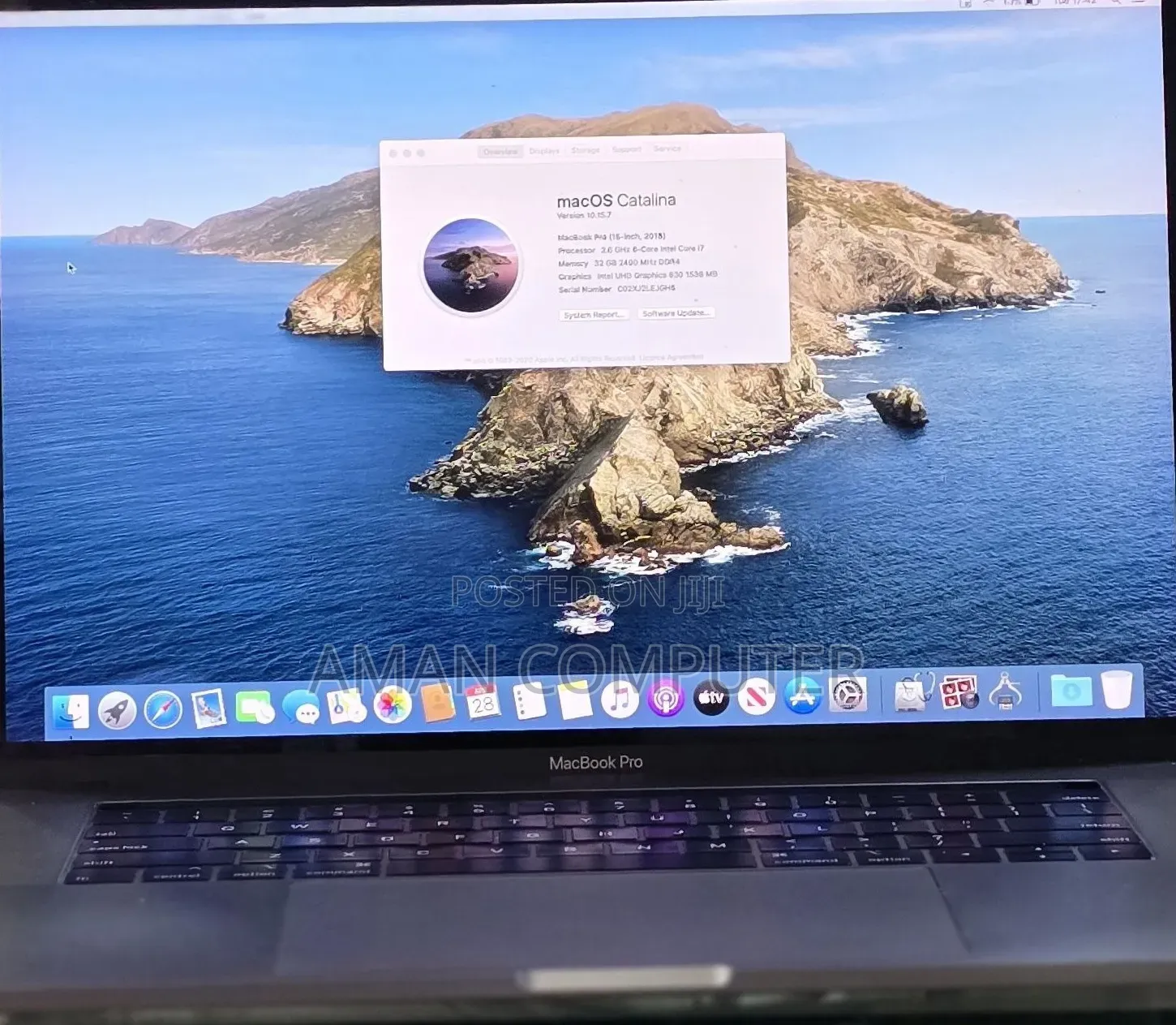 New Laptop Apple MacBook Pro 2018 32GB Intel Core i9 SSD 1T
