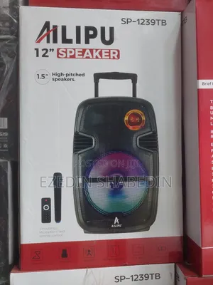 Ailipu Sp-1239tb 12-Inch Bluetooth Speaker With Mic Rechargeable