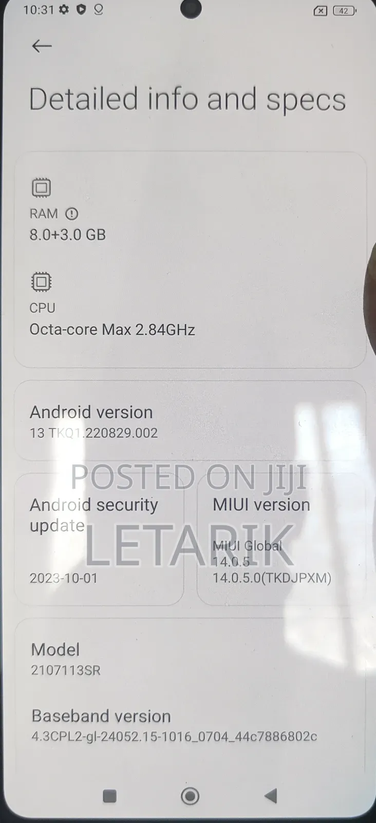 Xiaomi 11T 128 GB White