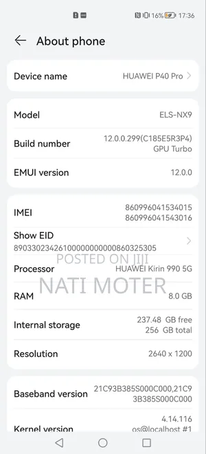 Huawei P40 Pro 256 GB Black