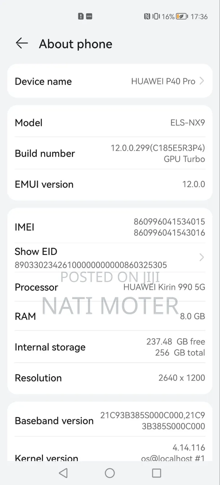 Huawei P40 Pro 256 GB Black