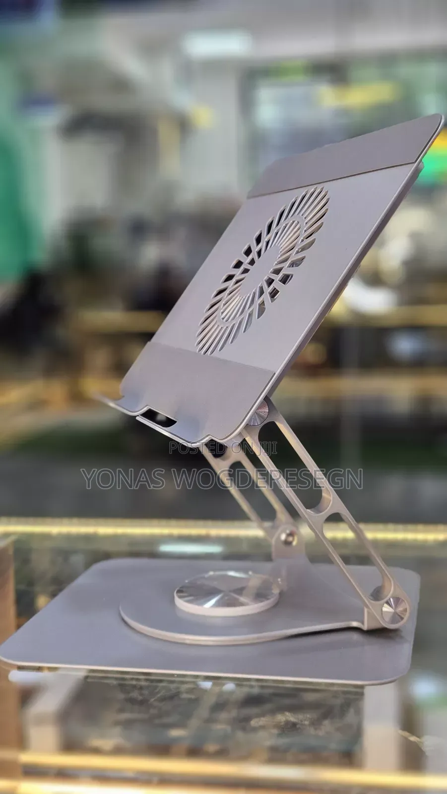 Laptop Cooling Stand With Built-in Fan – Adjustable Portable
