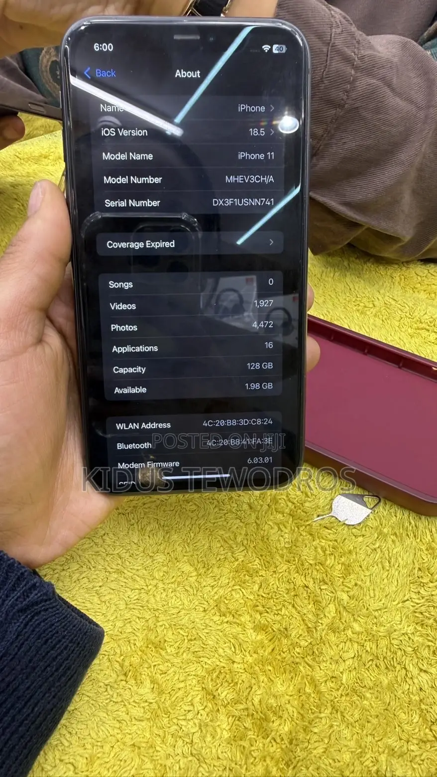 Apple iPhone 11 128 GB Black