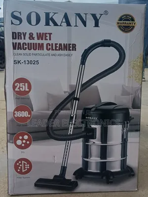 Sokany Vacuum Cleaner 25 Liter – Powerful Wet Dry Cleaning