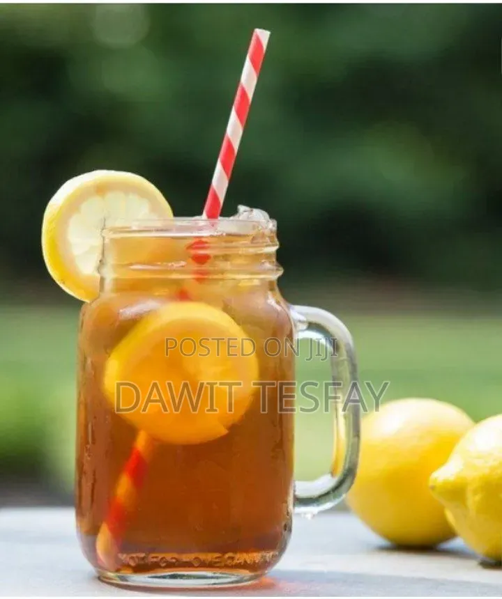 Mason Jar Mug With Straw