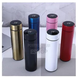 Smart Hydration Companion: 500ml Led Temp Display Stainless Steel Cup
