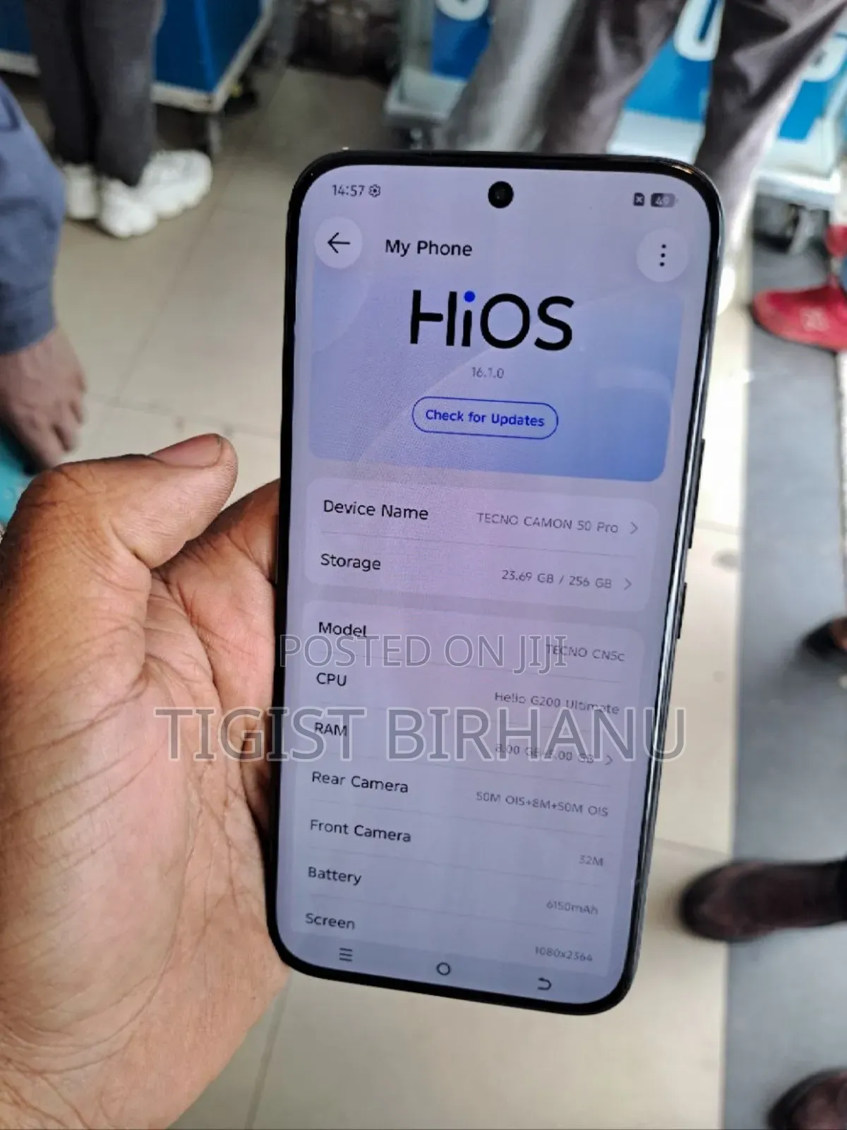 New Tecno Camon 50 Pro 256 GB Black