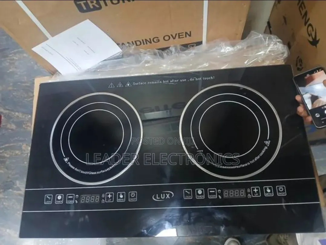 Lux Digital Touch Stove Double Hotplates Stove