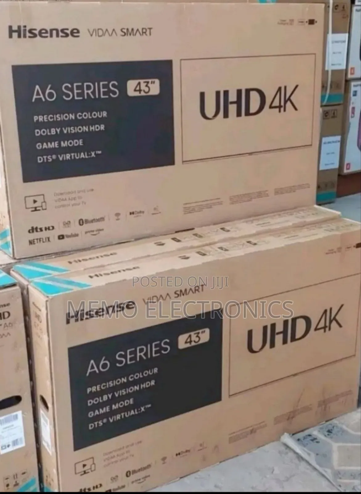 Hisence 43'' a-6 Series Uhd Smart Tv Free Delivery 10years Warranty