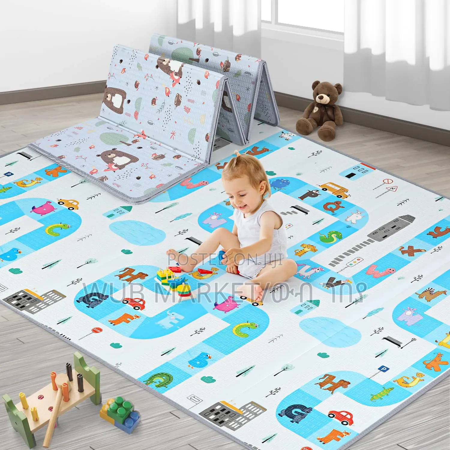 Prenium Foldable Play Mat-ተጣጣፊ የልጆች መቦረቂያ ምንጣፍ