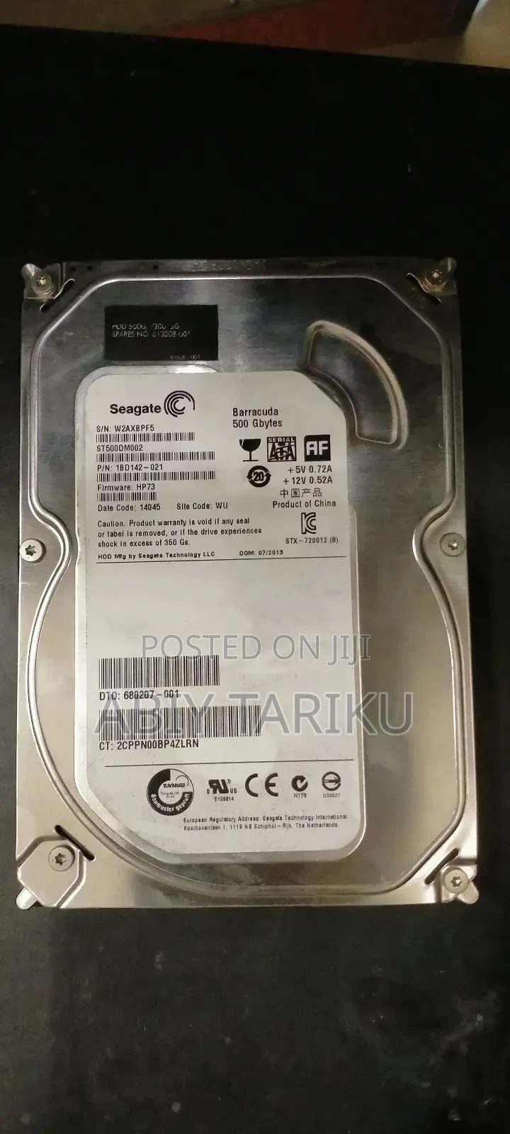 Seagate Barracuda 500gb (Model St500dm002) Internal Hard Disk