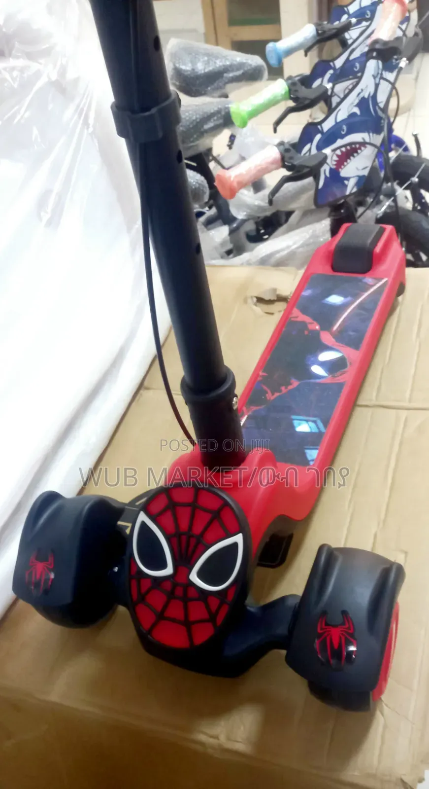 High Quality Spiderman Baby Scooter-ስፓይደር ማን የልጆች ስኩተር