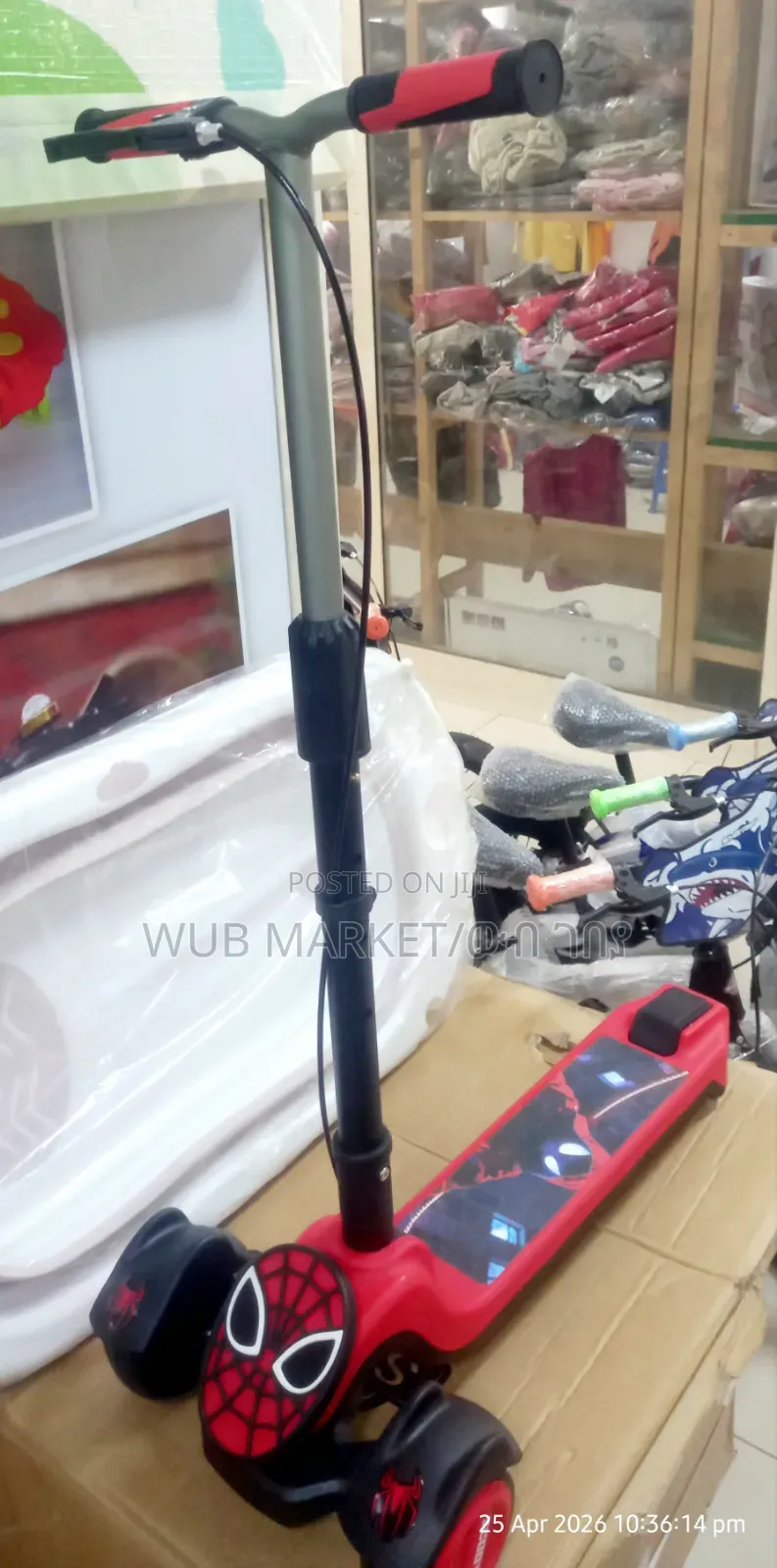 High Quality Spiderman Baby Scooter-ስፓይደር ማን የልጆች ስኩተር