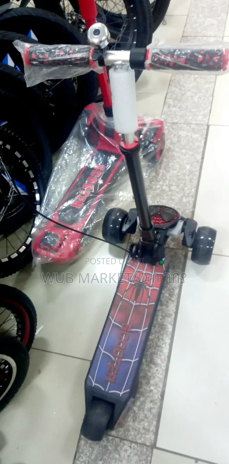 High Quality Spiderman Baby Scooter-ስፓይደር ማን የልጆች ስኩተር