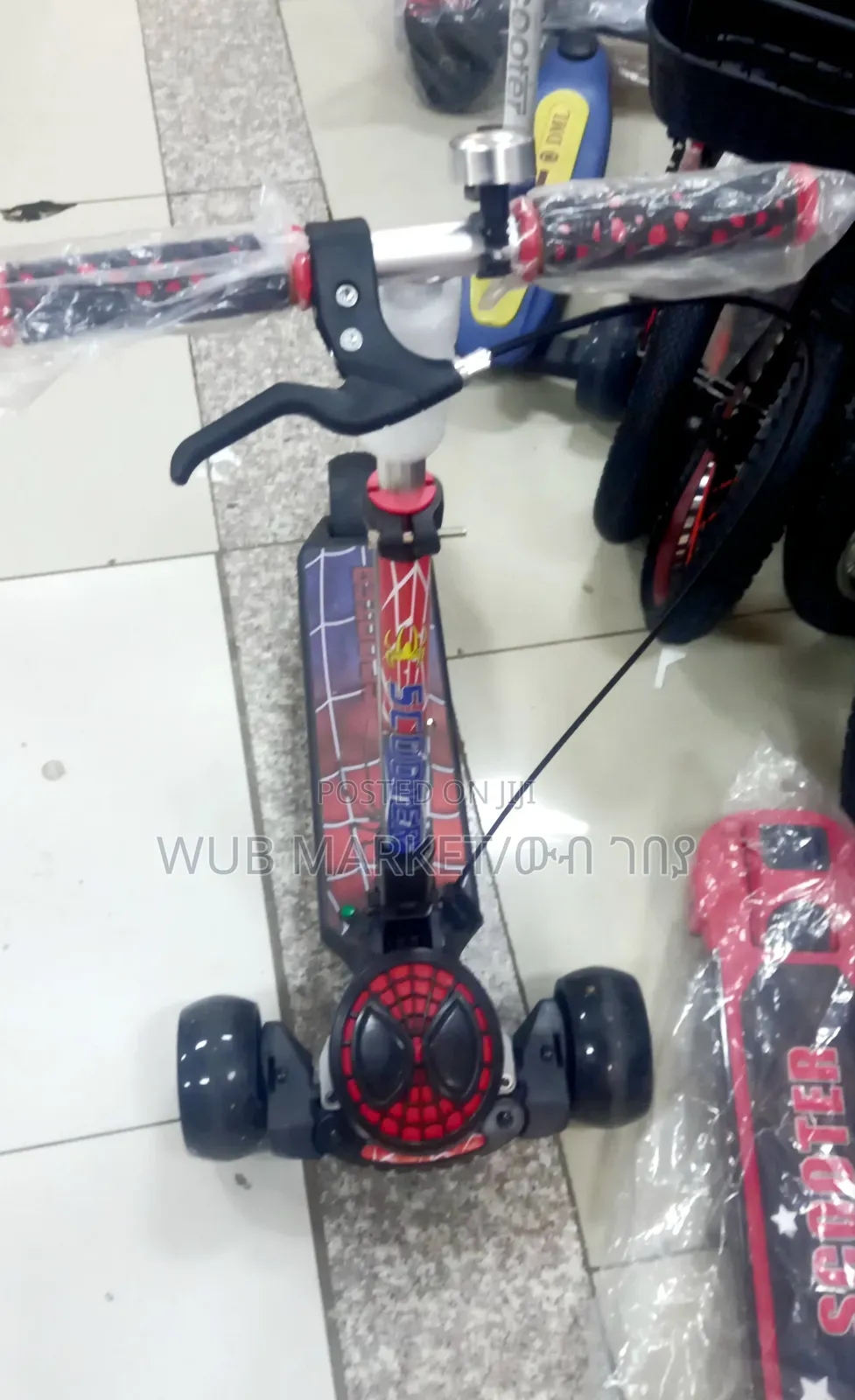 High Quality Spiderman Baby Scooter-ስፓይደር ማን የልጆች ስኩተር