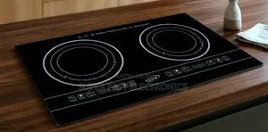 Lux Double Electric Ceramic Touch Stove. It Is a Modern, High-Power