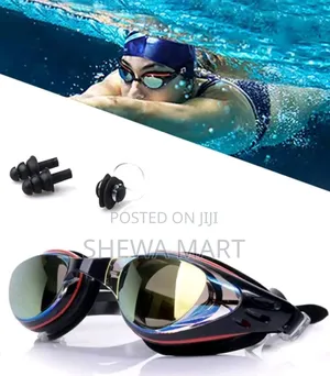 Swimming Goggles, Earplugs, and Nose Clip Set, Beach Essentials, Beach