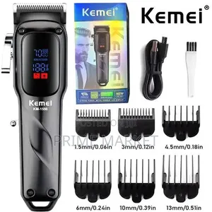 Kemei Km-1550 Professional Hair Clipper - Led Display Low Noise