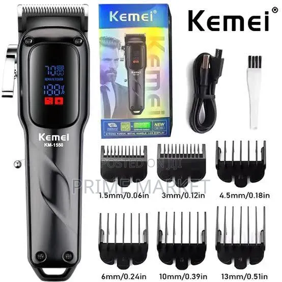 Kemei Km-1550 Professional Hair Clipper - Led Display Low Noise