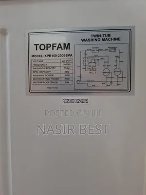 Topfam 16 Kg Waching Machine