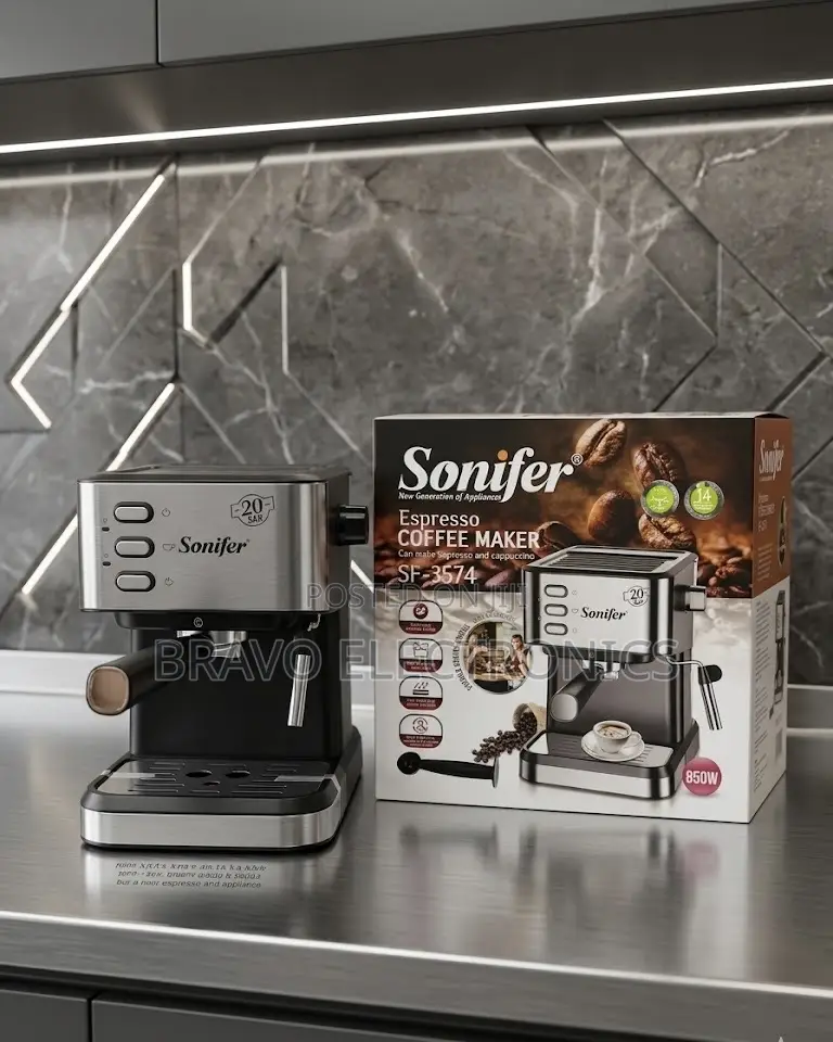 Sonifer Coffee Machine 20 Bar – Barista Experience at Home
