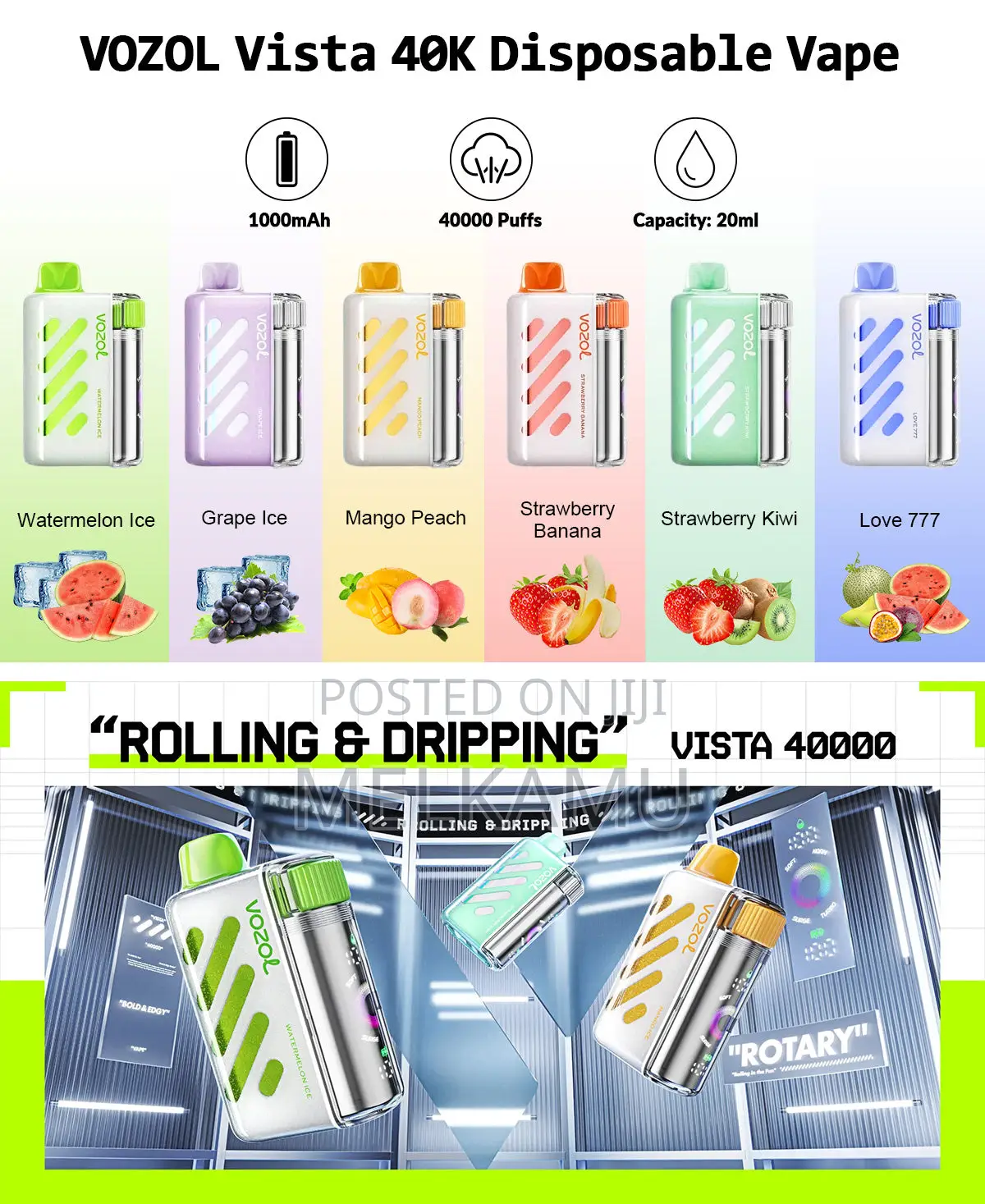 Brand New Vozol Vist Puff Vape