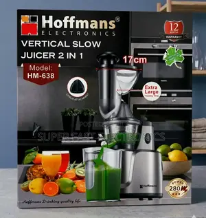 Hoffmans Vertical Slow Juicer 2-in-1 - Model Hm-638