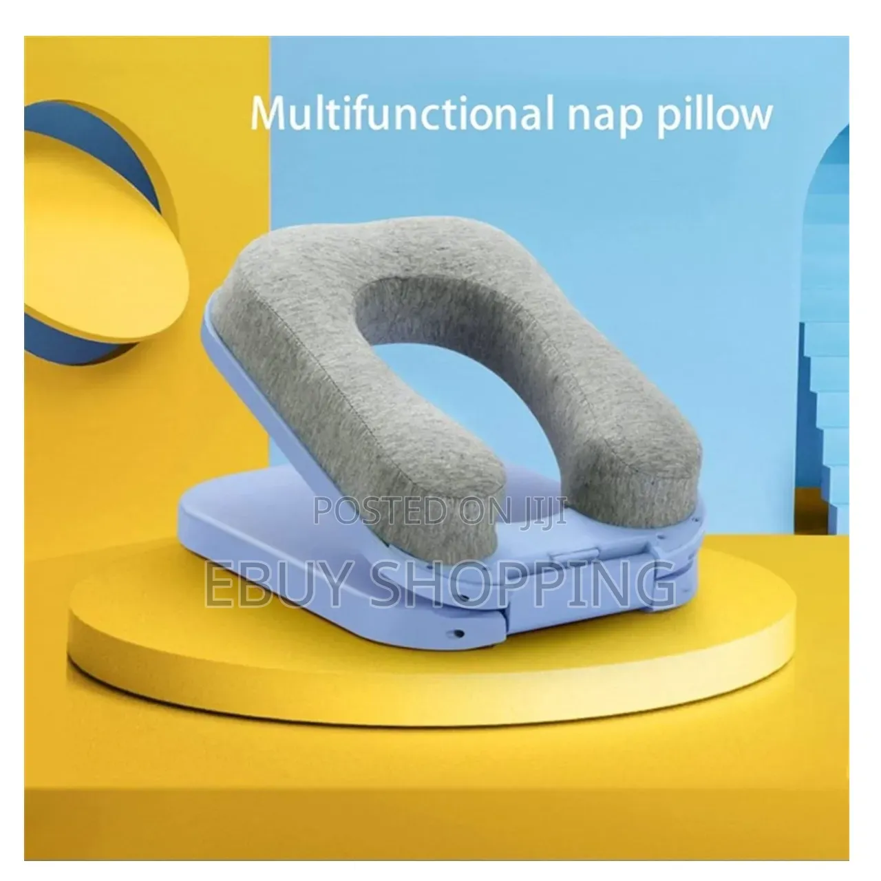 Portable U-Shape Foldable Nap Pillow: Soft, Compact Multi-Functional