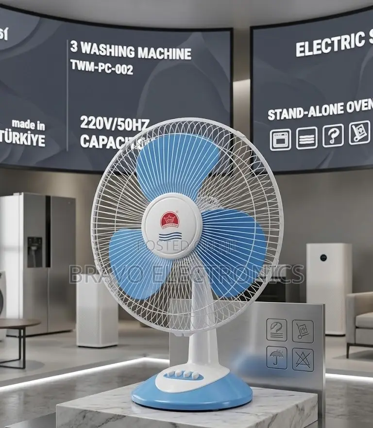Table Fan 16” – Quiet Cooling | New Model 3 Speed
