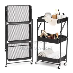 3 Layer Stainless Still Moveable Cart.