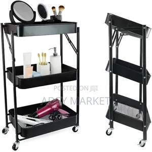 3 Layer Stainless Still Moveable Cart.