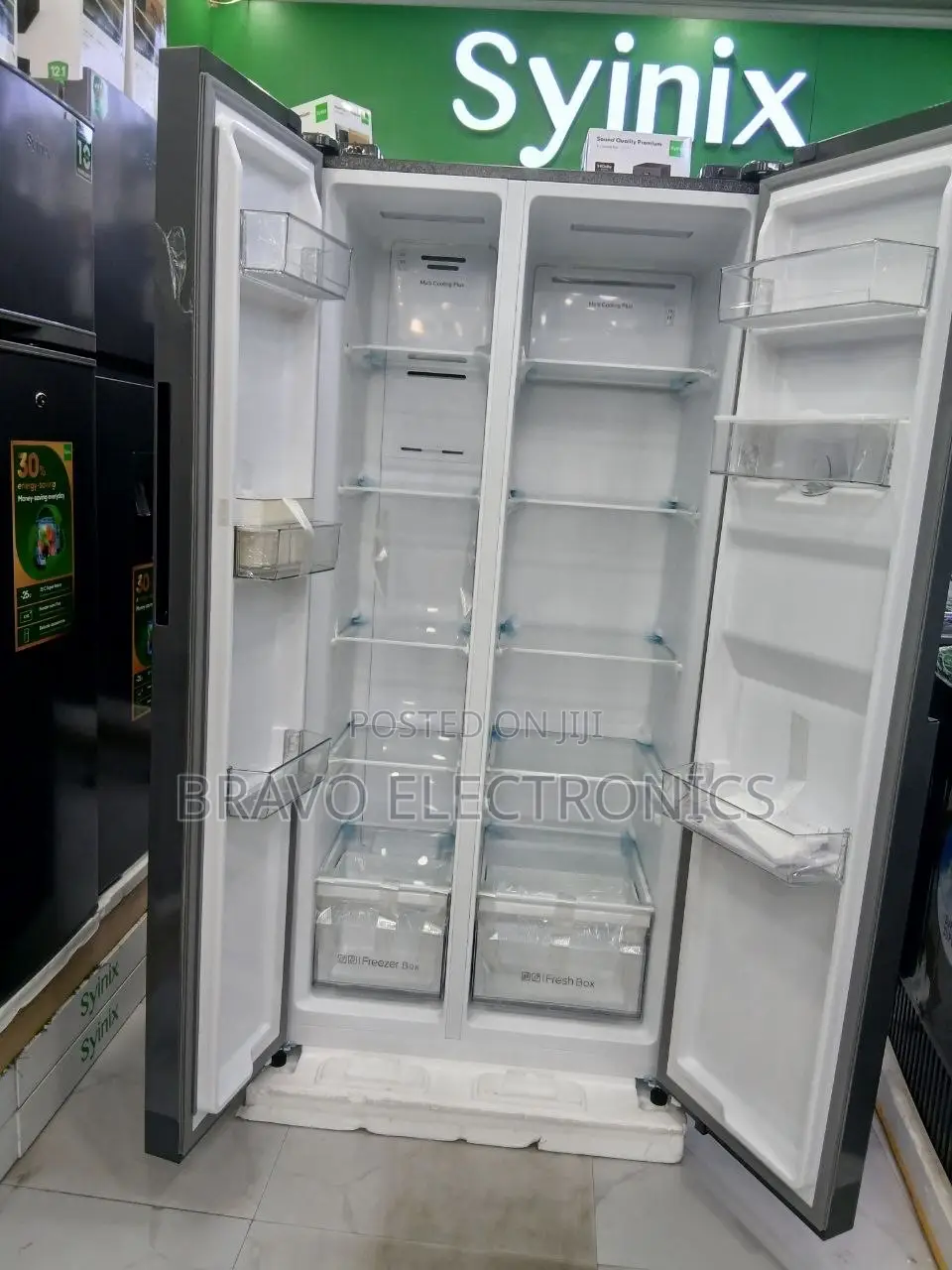 Syinix Side by Side Refrigerator | Large Capacity | Modern Cooling