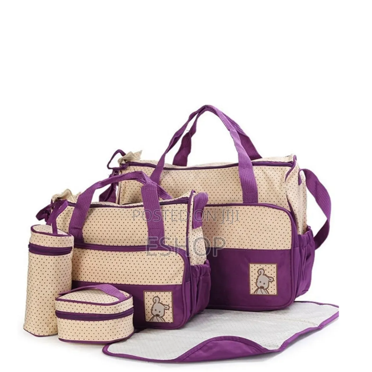 5-in-1 Oversized Maternity Tote – With Medium Bag, Changing Pad