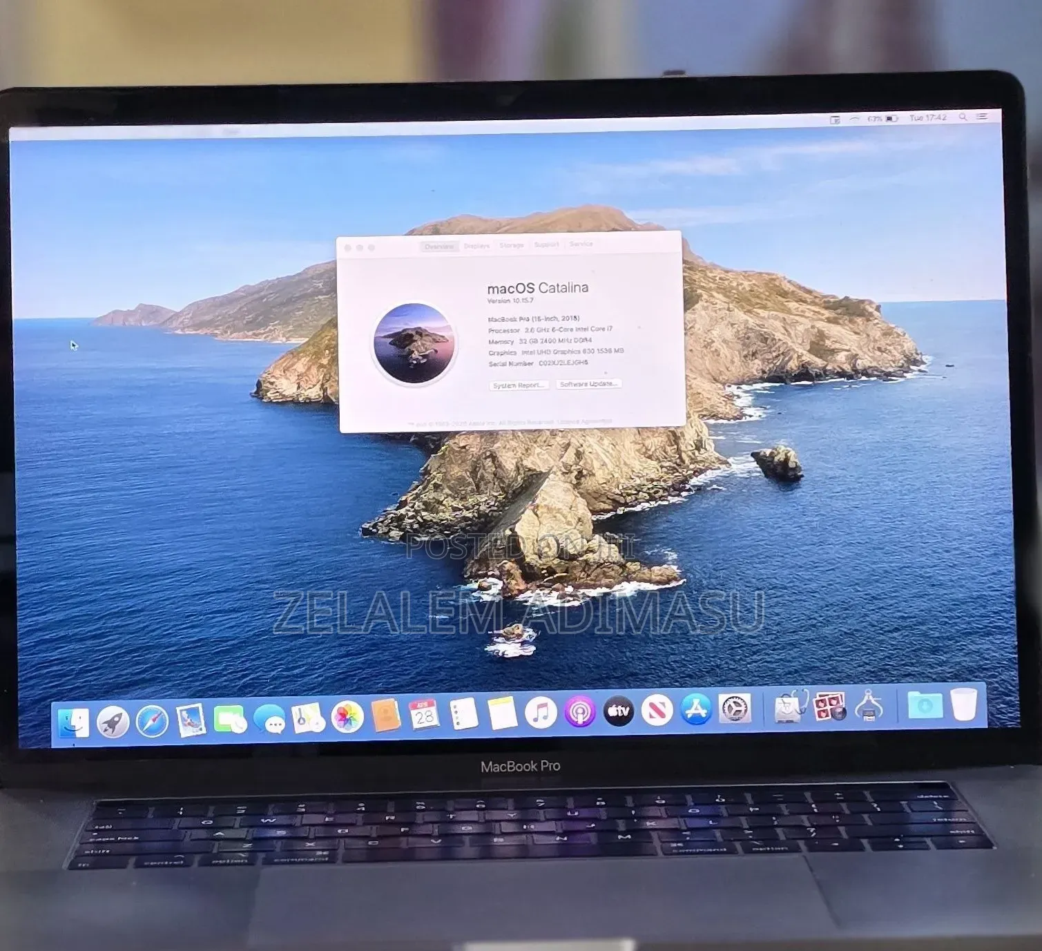 New Laptop Apple MacBook Pro 2018 32GB Intel Core i9 SSD 1T