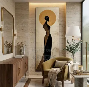 Modern African Silhouette Canvas Art - ውብ የሆነ የቤት ማስጌጫ