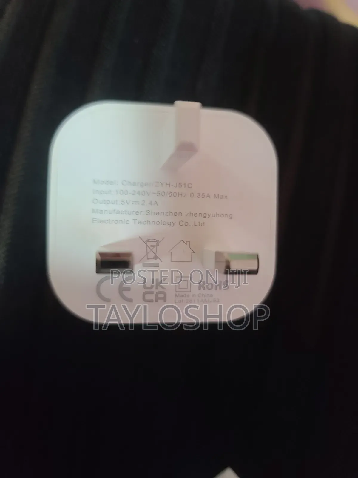 12w Fast Charger for iPhone, iPad iPod (Original Quality) – Uk Plug